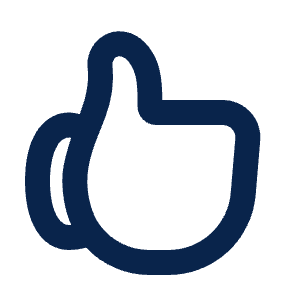 Thumb Up Line Icon from Mingcute Line Set
