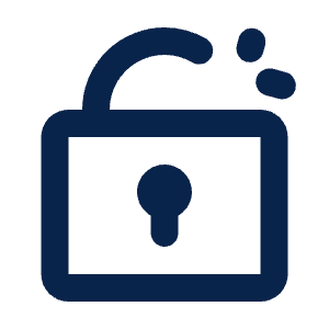 Unlock Line Icon from Mingcute Line Set