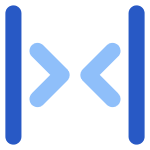 Tailless Line Arrow Shrink Horizontal 2 Icon from Core Flat Set