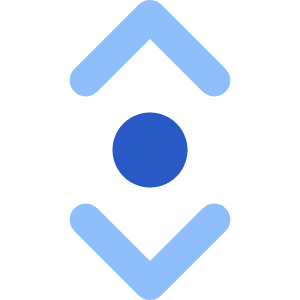 Tailless Line Arrow Vertical Scroll Icon from Core Flat Set