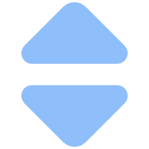 Tailless Triangle Arrow Expand Vertical Icon from Core Flat Set