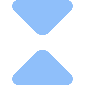 Tailless Triangle Arrow Shrink Vertical Icon from Core Flat Set