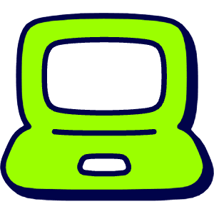 Labtop Icon from Stickies Duo - Free Set