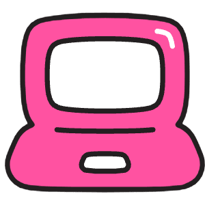 Labtop Icon from Stickies Colors - Free Set