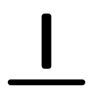 Align Flex End Icon from Rounded Line - Material Symbols Set