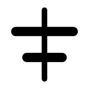 Align Horizontal Center Icon from Rounded Line - Material Symbols Set