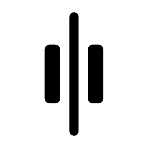 Align Justify Center Icon from Rounded Line - Material Symbols Set