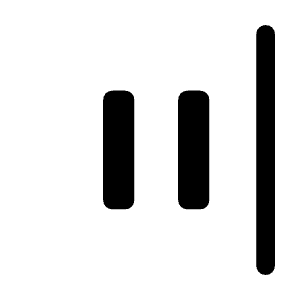 Align Justify Flex End Icon from Rounded Line - Material Symbols Set