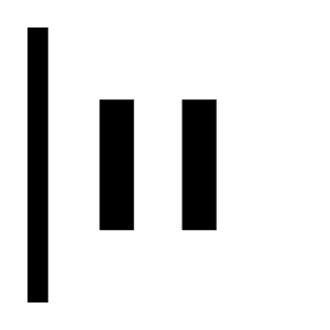 Align Justify Flex Start Fill Icon from Sharp Fill - Material Symbols Set