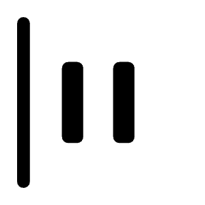 Align Justify Flex Start Icon from Rounded Line - Material Symbols Set