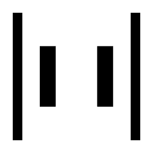 Align Justify Space Around Icon from Outlined Line - Material Symbols Set