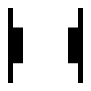 Align Justify Space Between Fill Icon from Outlined Fill - Material Symbols Set