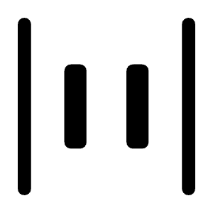Align Justify Space Even Fill Icon from Rounded Fill - Material Symbols Set