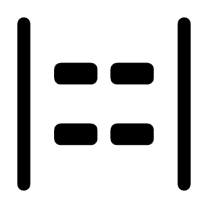 Align Justify Stretch Icon from Rounded Line - Material Symbols Set