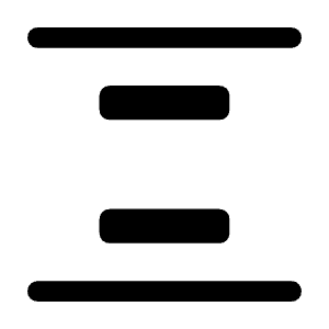 Align Space Around Fill Icon from Rounded Fill - Material Symbols Set