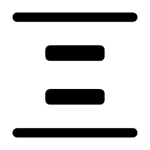Align Space Even Fill Icon from Rounded Fill - Material Symbols Set