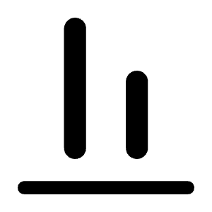 Align Vertical Bottom Icon from Rounded Line - Material Symbols Set