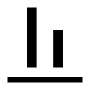 Align Vertical Bottom Icon from Sharp Line - Material Symbols Set