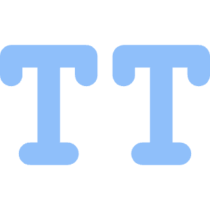 All Caps Icon from Core Flat Set