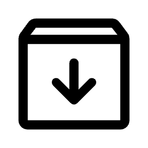 Archive Icon from Rounded Line - Material Symbols Set