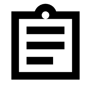 Assignment Icon from Sharp Line - Streamline Material Free Set