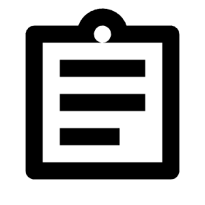 Assignment Icon from Outlined Line - Streamline Material Free Set