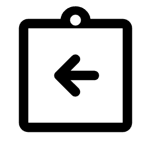 Assignment Return Icon from Rounded Line - Material Symbols Set