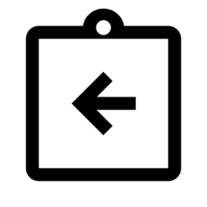 Assignment Return Icon from Outlined Line - Material Symbols Set