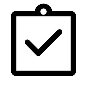 Assignment Turned In Icon from Rounded Line - Material Symbols Set