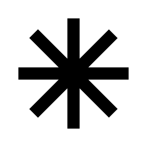 Asterisk Icon from Sharp Line - Streamline Material Free Set