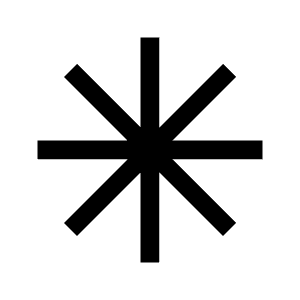 Asterisk Icon from Sharp Line - Material Symbols Set