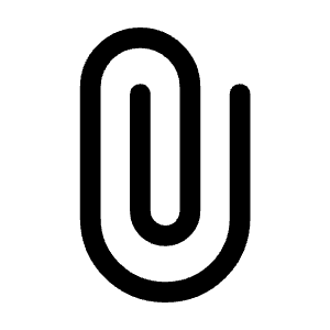 Attach File Icon from Rounded Line - Material Symbols Set