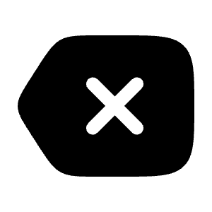 Backspace Icon from Solar Bold Set