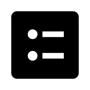 Ballot Fill Icon from Outlined Fill - Material Symbols Set