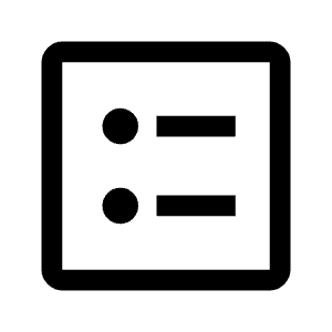 Ballot Icon from Outlined Line - Material Symbols Set