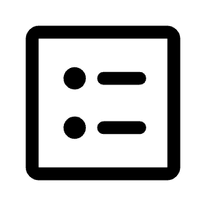 Ballot Icon from Rounded Line - Material Symbols Set