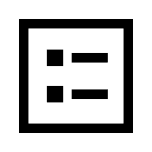 Ballot Icon from Sharp Line - Material Symbols Set