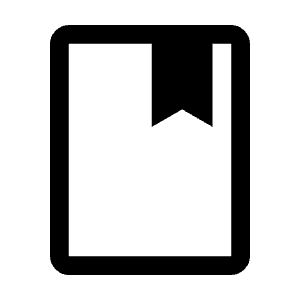 Book Icon from Outlined Line - Material Symbols Set