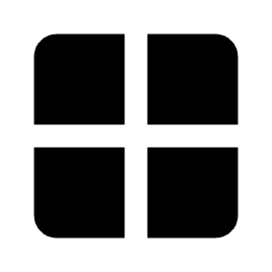 Border All Fill Icon from Rounded Fill - Streamline Material Free Set
