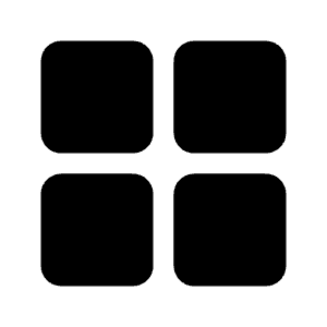 Border All Fill Icon from Rounded Fill - Material Symbols Set