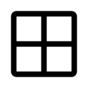 Border All Icon from Rounded Line - Material Symbols Set