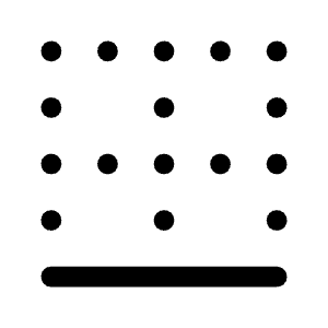 Border Bottom Icon from Rounded Line - Material Symbols Set