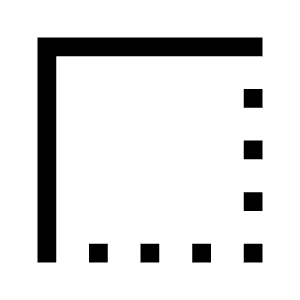 Border Style Fill Icon from Sharp Fill - Material Symbols Set
