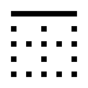 Border Top Fill Icon from Sharp Fill - Material Symbols Set