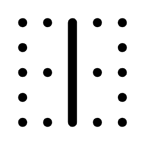Border Vertical Fill Icon from Rounded Fill - Material Symbols Set