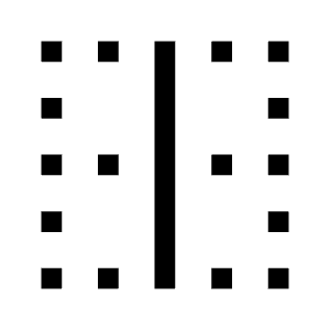 Border Vertical Icon from Sharp Line - Material Symbols Set
