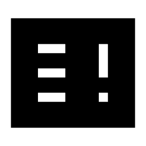 Breaking News Alt 1 Fill Icon from Sharp Fill - Material Symbols Set