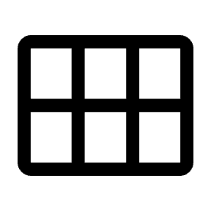 Calendar View Month Icon from Outlined Line - Material Symbols Set
