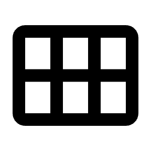 Calendar View Month Icon from Rounded Line - Streamline Material Free Set