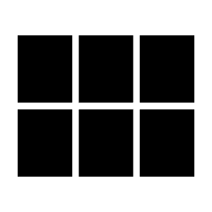 Calendar View Month Fill Icon from Sharp Fill - Material Symbols Set